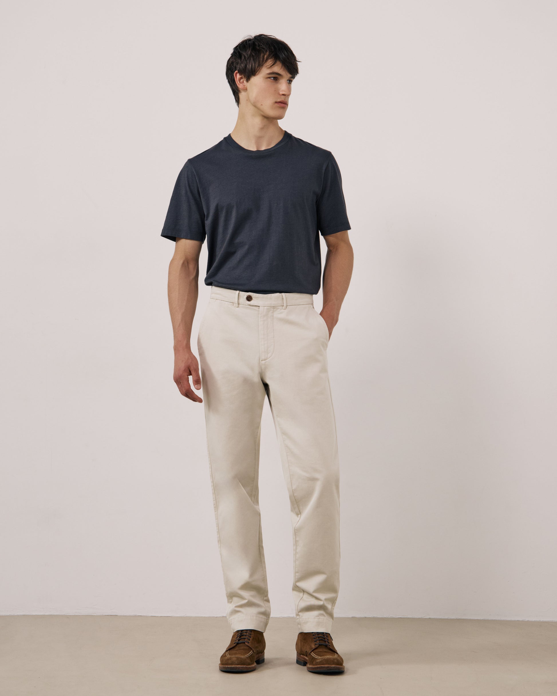 Pantalon Homme en Chino Ecru Taylor