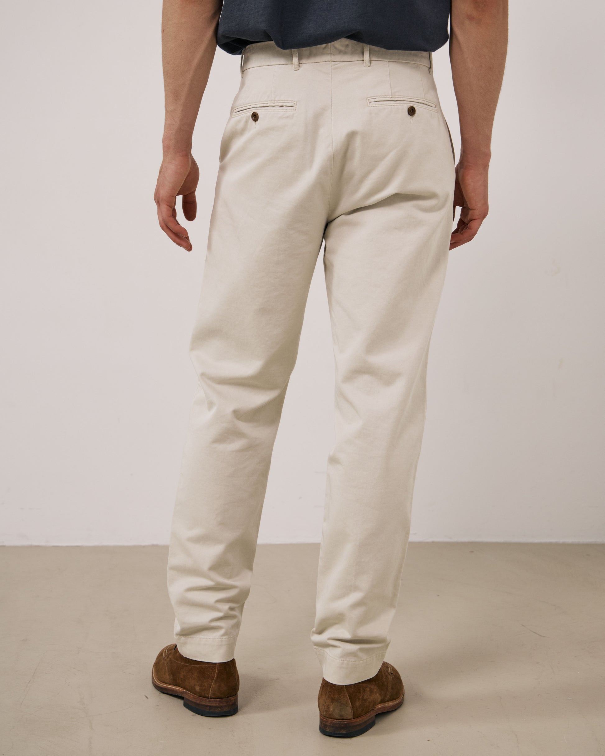 Pantalon Homme en Chino Ecru Taylor