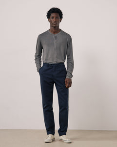 Pantalon Homme en Chino Bleu Marine Taylor