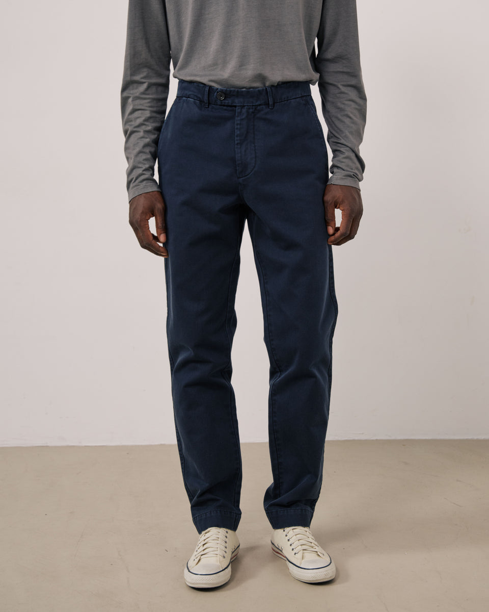 Pantalon Homme en Chino Bleu Marine Taylor - Image 2