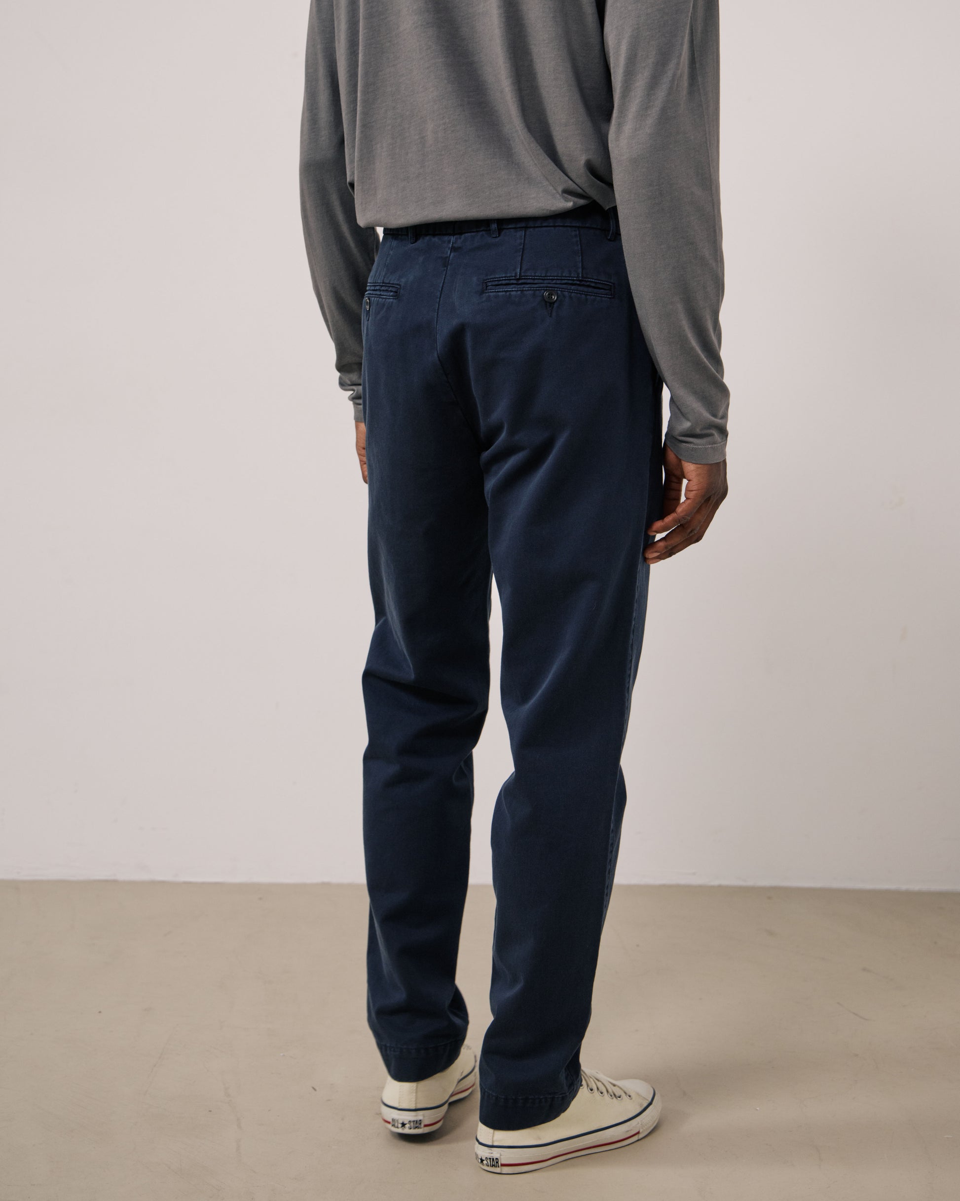 Pantalon Homme en Chino Bleu Marine Taylor