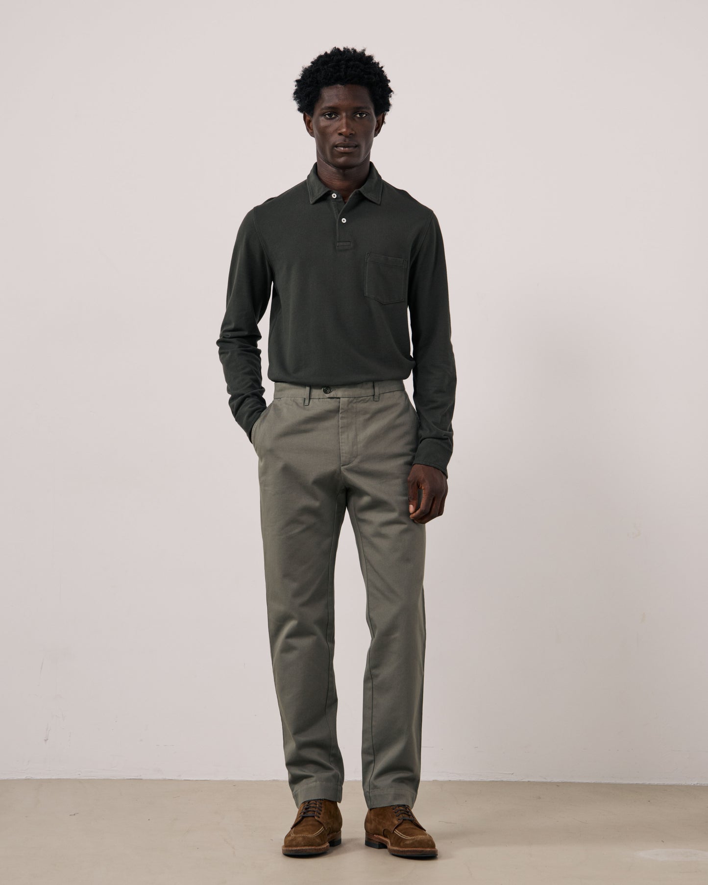 Pantalon Homme en Chino Vert Militaire Taylor