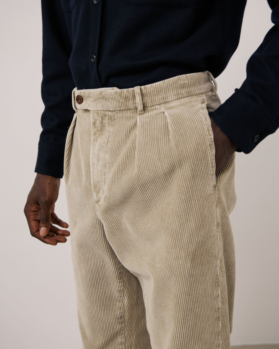 Pantalon Homme en Velours Côtelé Sable Trunk - Image 3
