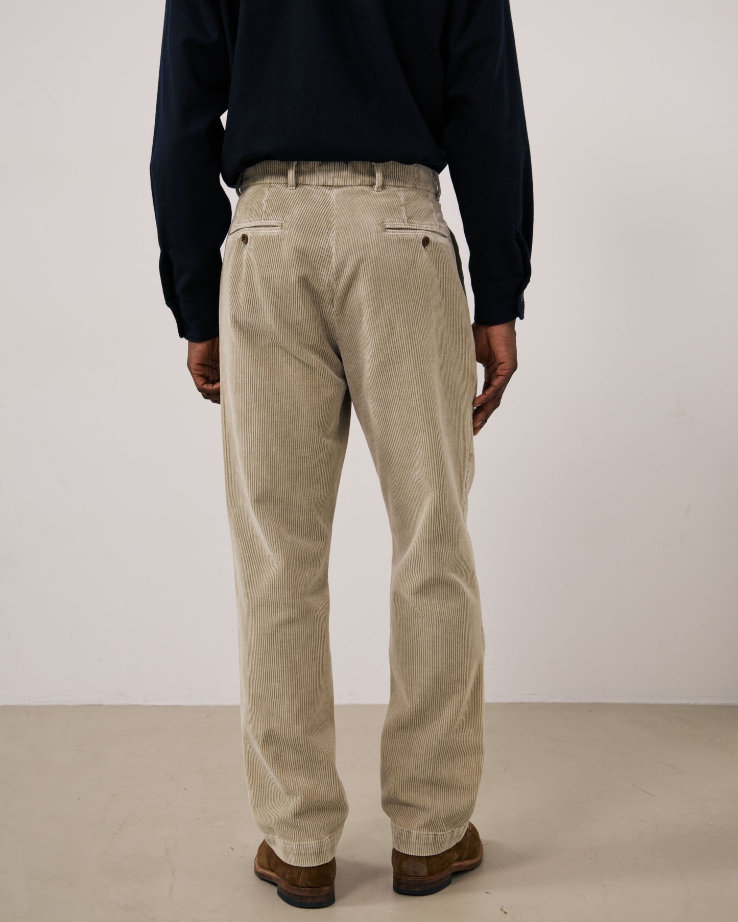 Pantalon Homme en Velours Côtelé Sable Trunk