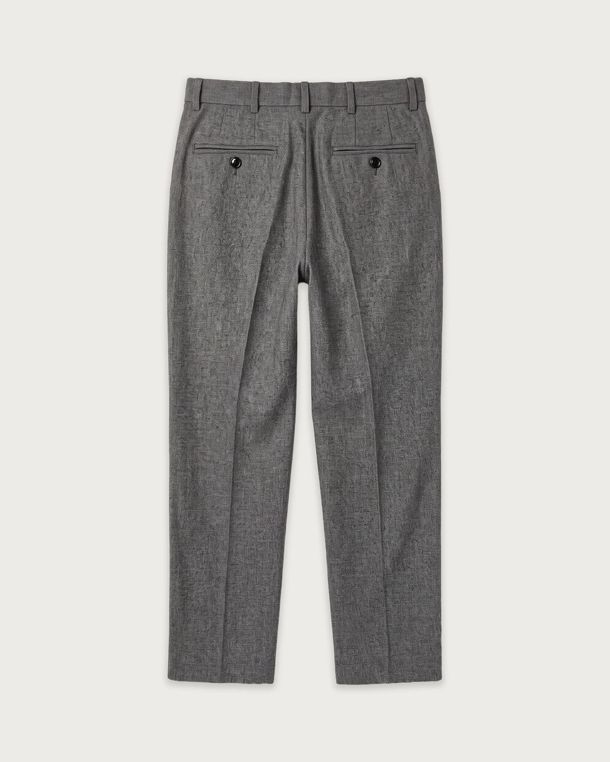 Herrenhose aus grauem kariertem Wollflanell Task