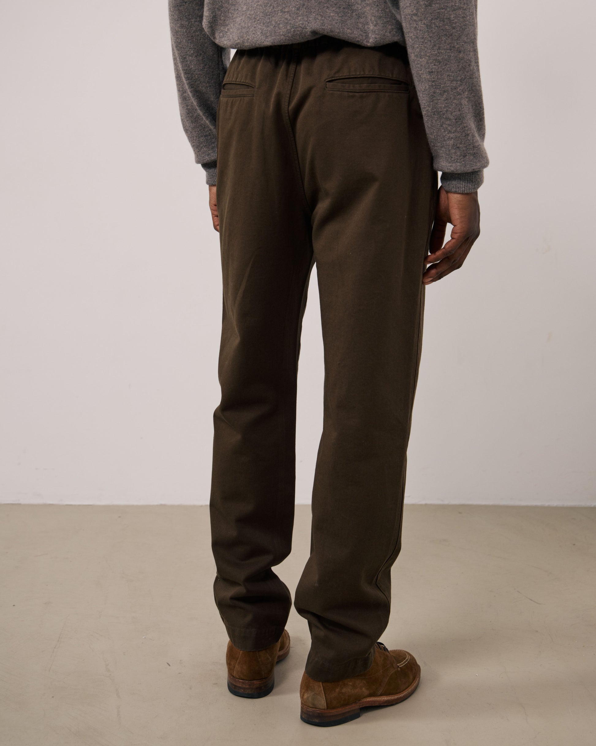Pantalon Homme en Chino Gris Joggy