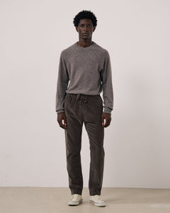 Pantalon Homme en Velours Côtelé Seersucker Gris Joggy