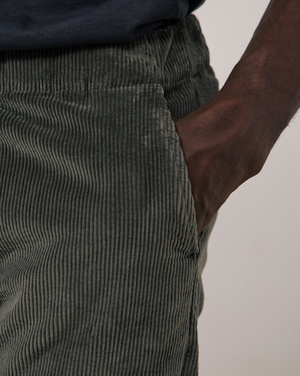 Joggy Men's Camo Green Seersucker Corduroy Pants - Image 3