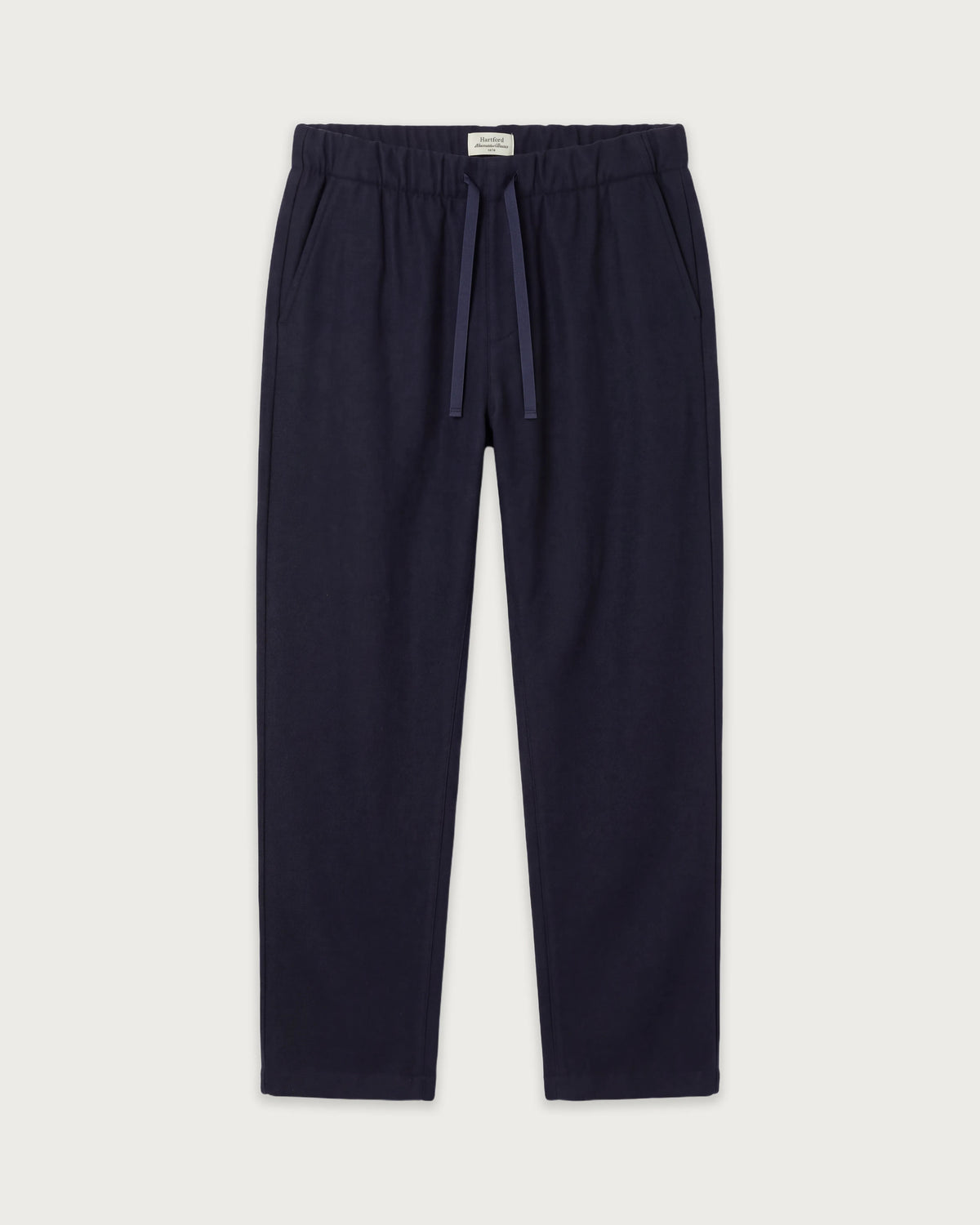 Pantalones de lana hervida azul marino para hombre Joggy