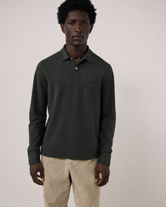 Polo Homme en Piqué de Coton Chocolat