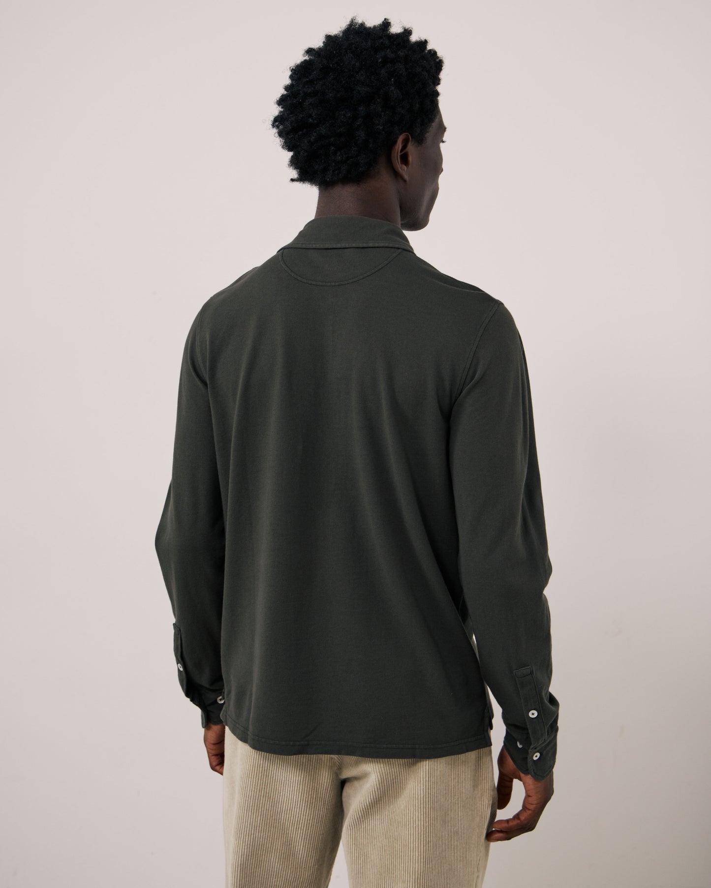 Polo Homme en Piqué de Coton Chocolat