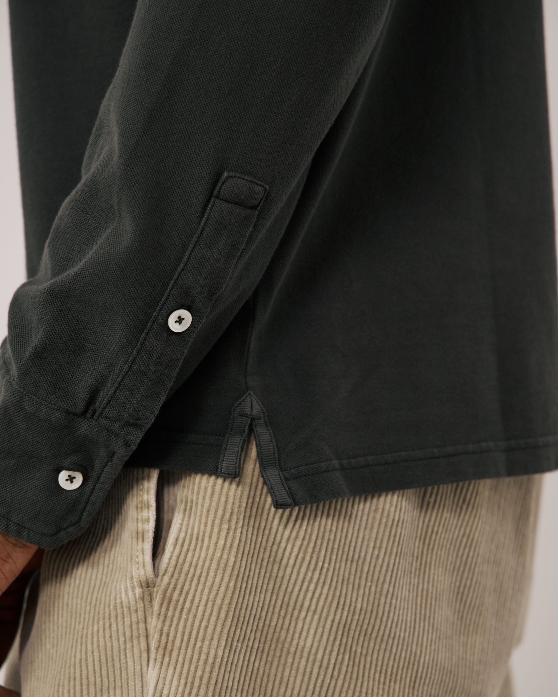 Polo Homme en Piqué de Coton Chocolat