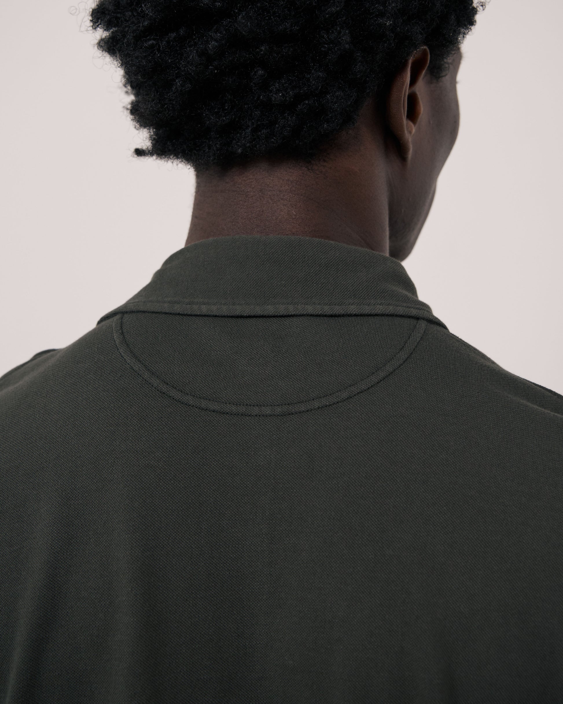 Polo Homme en Piqué de Coton Chocolat
