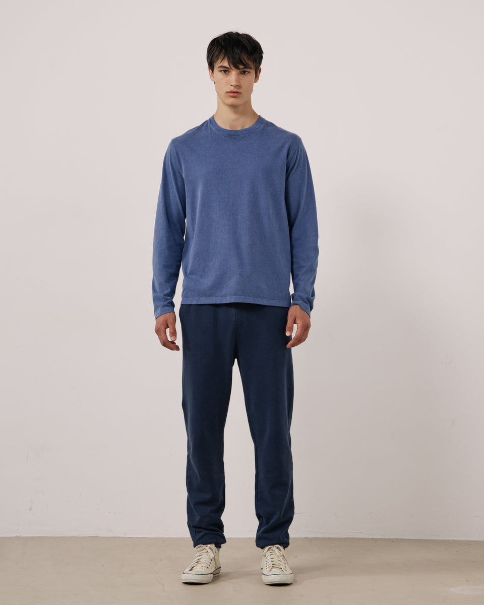 T-shirt Homme en Jersey de Coton Bleu Denim - Image 2