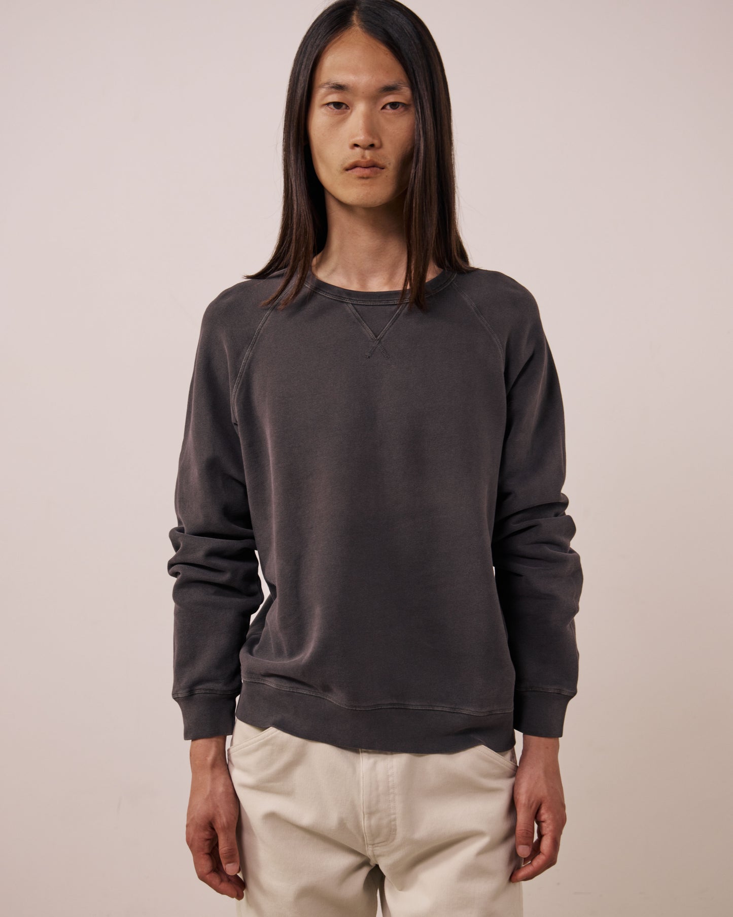 Sweatshirt Homme en Molleton Chocolat Light