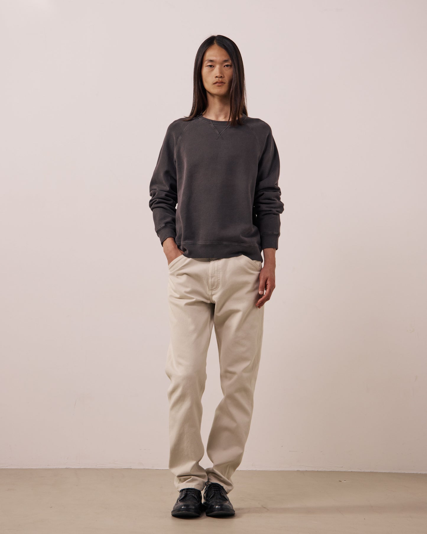 Sweatshirt Homme en Molleton Chocolat Light