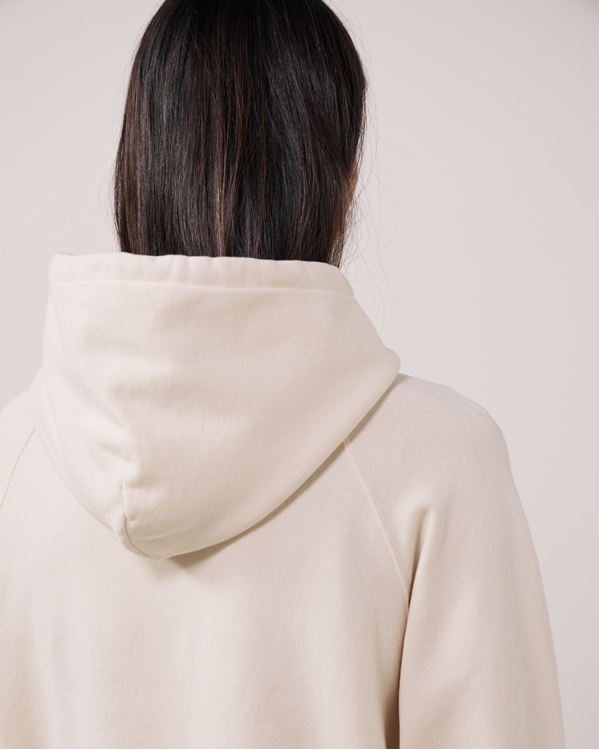 Sweatshirt Homme en Molleton Crème Hoodie