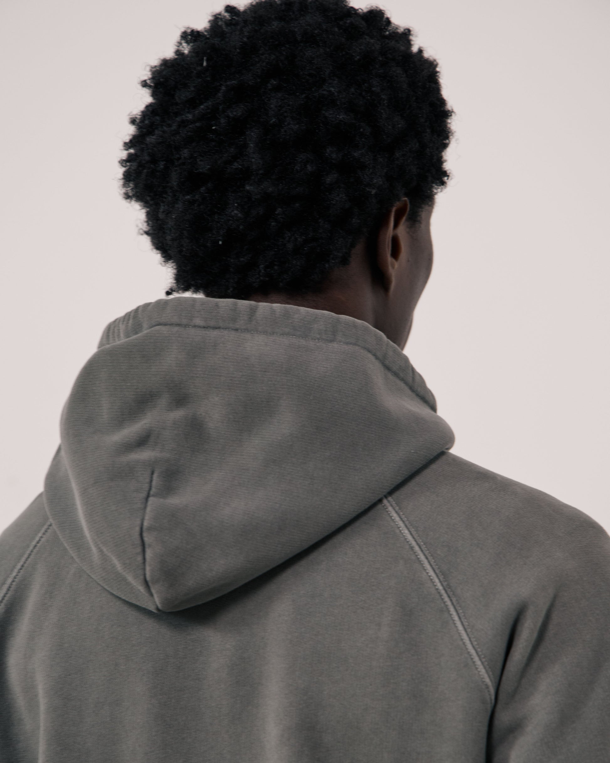Sweatshirt Homme en Molleton Gris Hoodie