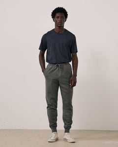 Pantalon Homme en Molleton Gris Fleece