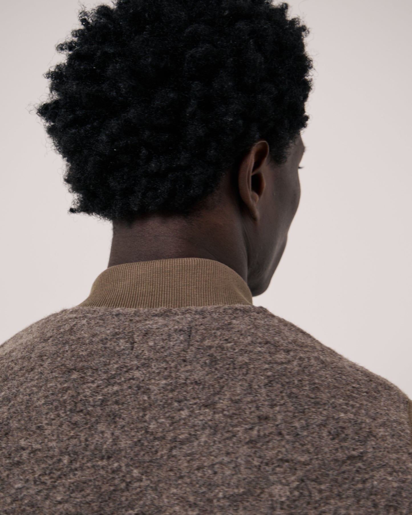 Gilet Homme en Laine Bouillie Taupe Boiled