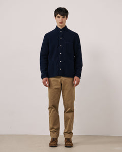 Veste Homme en Laine Bouillie Bleu Marine Jock