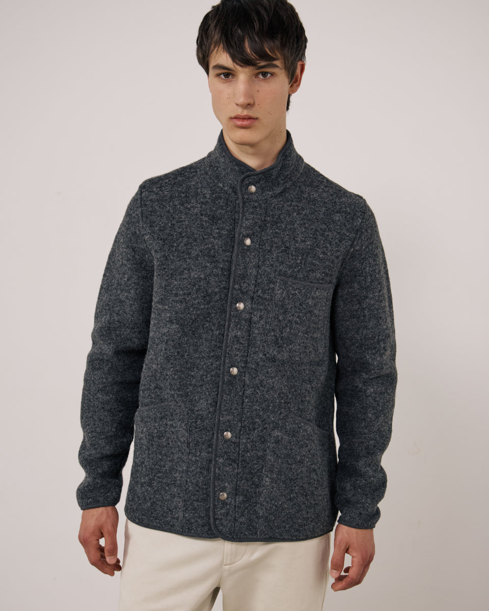 Veste Homme en Laine Bouillie Carbone Jock - Image principale