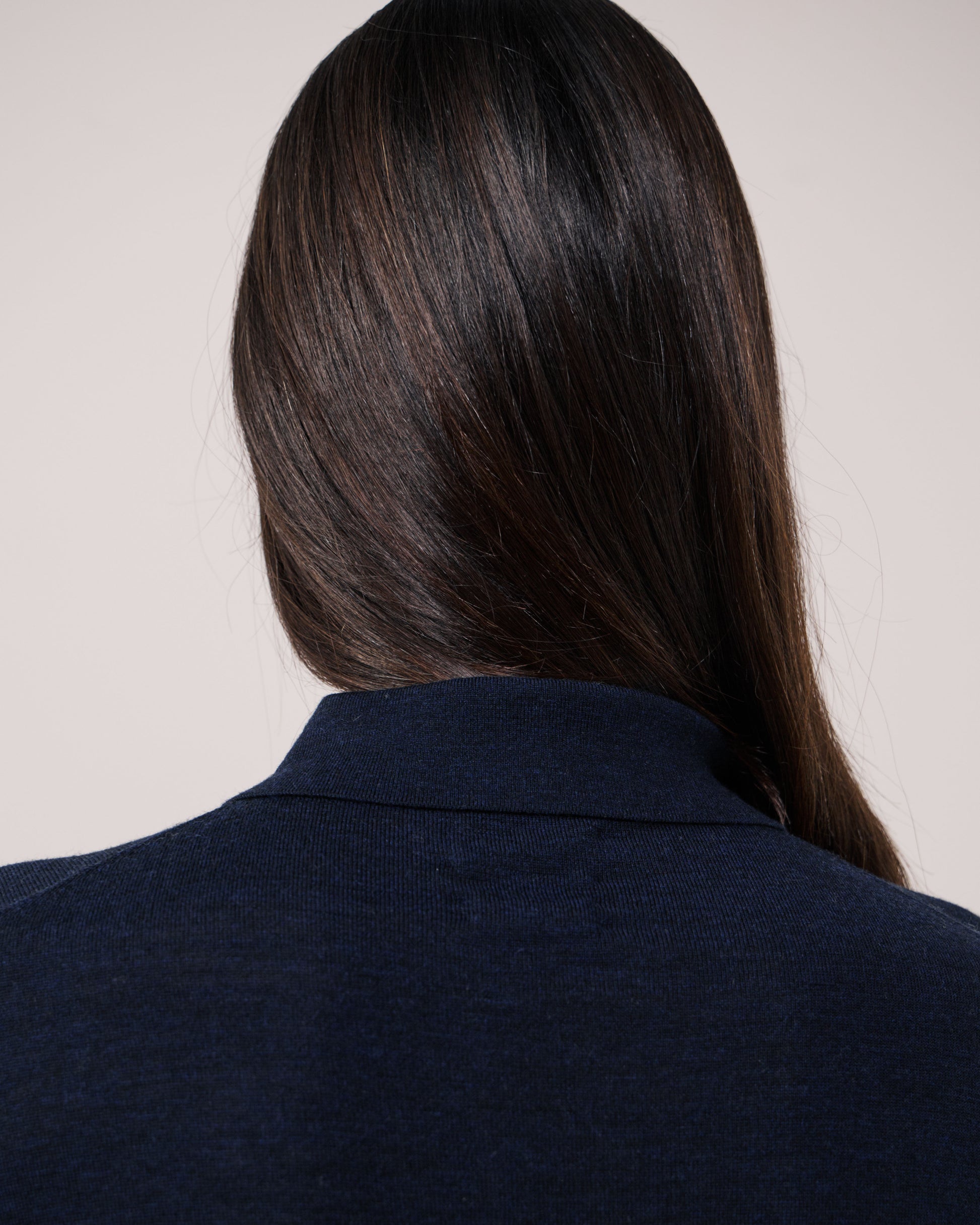 Pull Homme en Laine Extrafine Bleu Marine Merino Polo