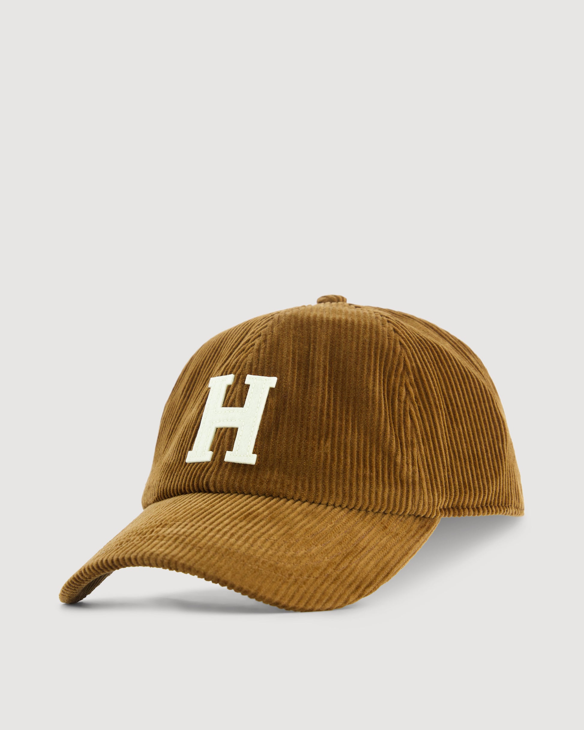 Casquette Homme en Velours Côtelé Caramel