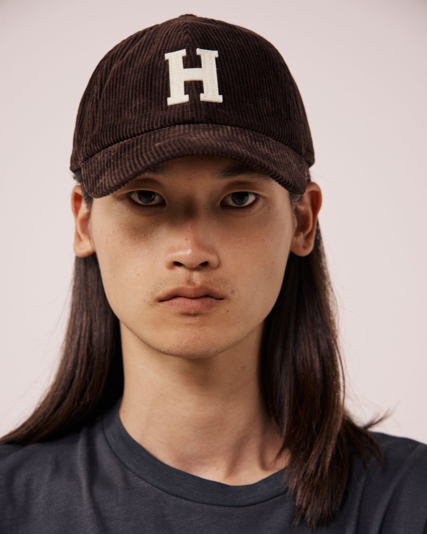 Casquette Homme en Velours Côtelé Chocolat