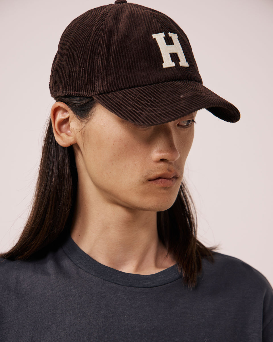 Casquette Homme en Velours Côtelé Chocolat - Image 2