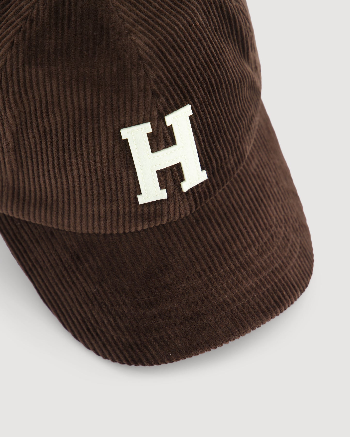 Casquette Homme en Velours Côtelé Chocolat