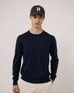 Casquette Homme en Laine Mélangée Vert Olive