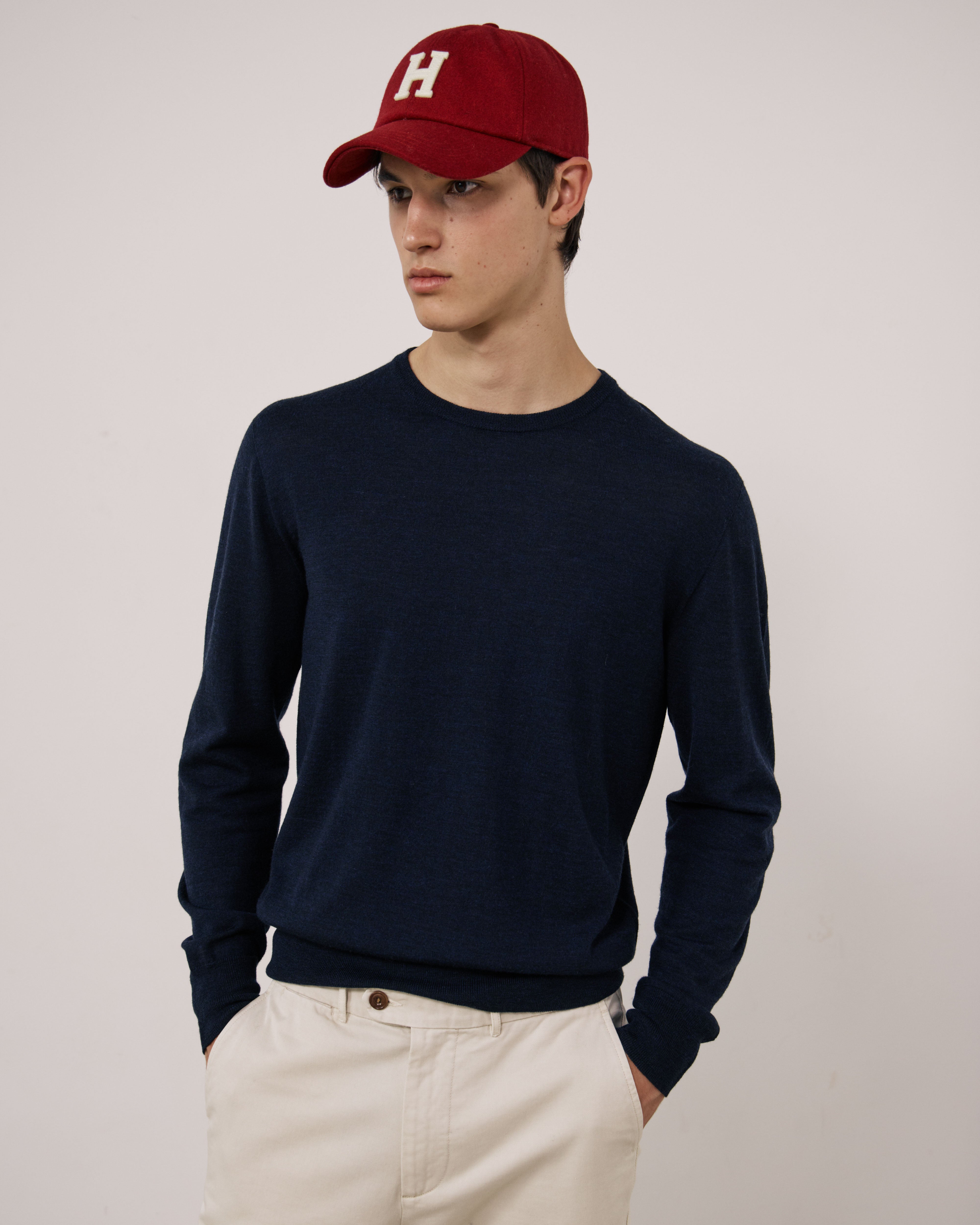 Men's Red Wool Blend Cap BGA1401-04 - Men's Cap - Hartford