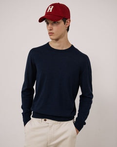 Casquette Homme en Laine Mélangée Rouge