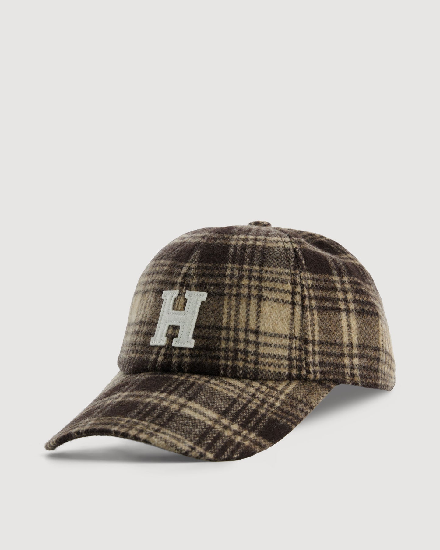 Casquette Homme en Laine à Chevrons Marron H