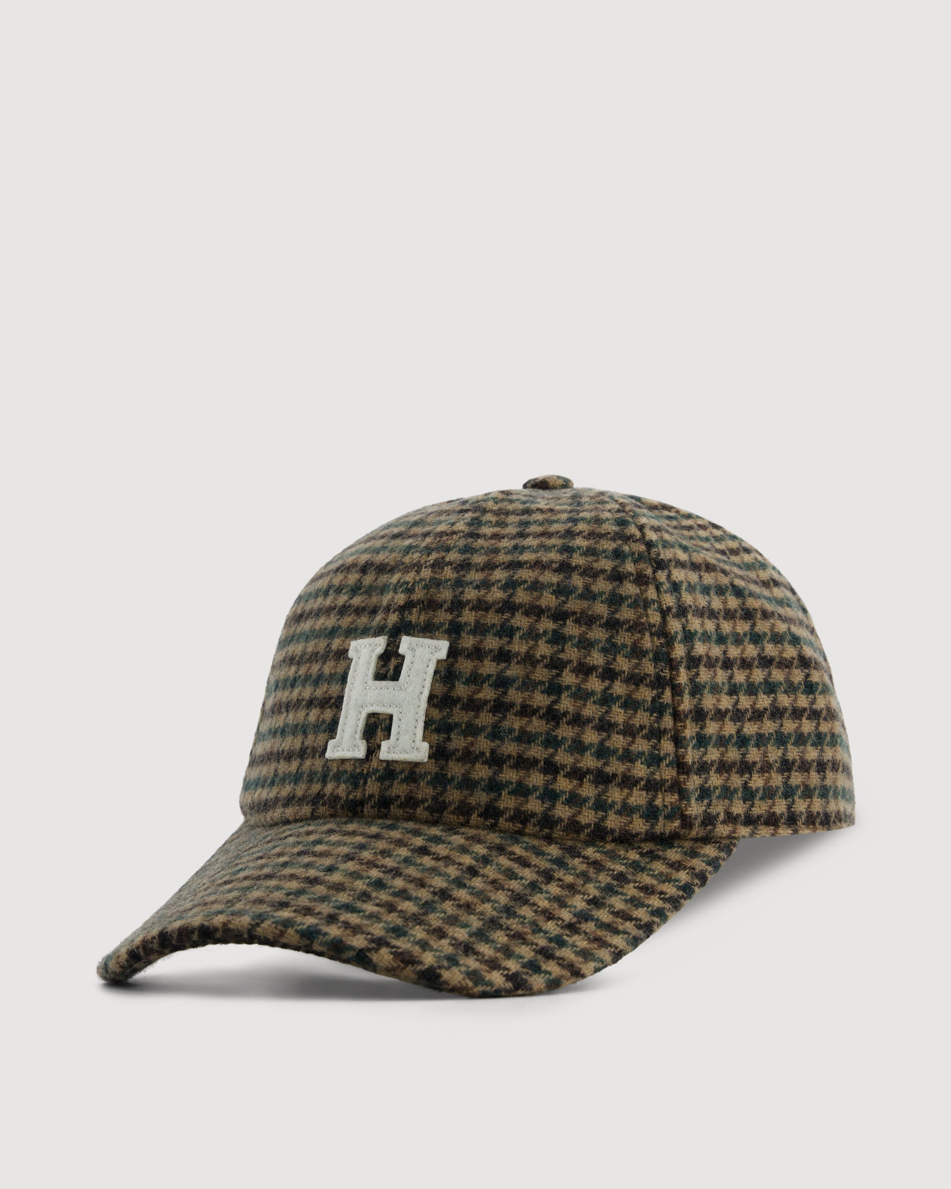 Casquette Homme en Laine Double Face à Chevrons Marron H
