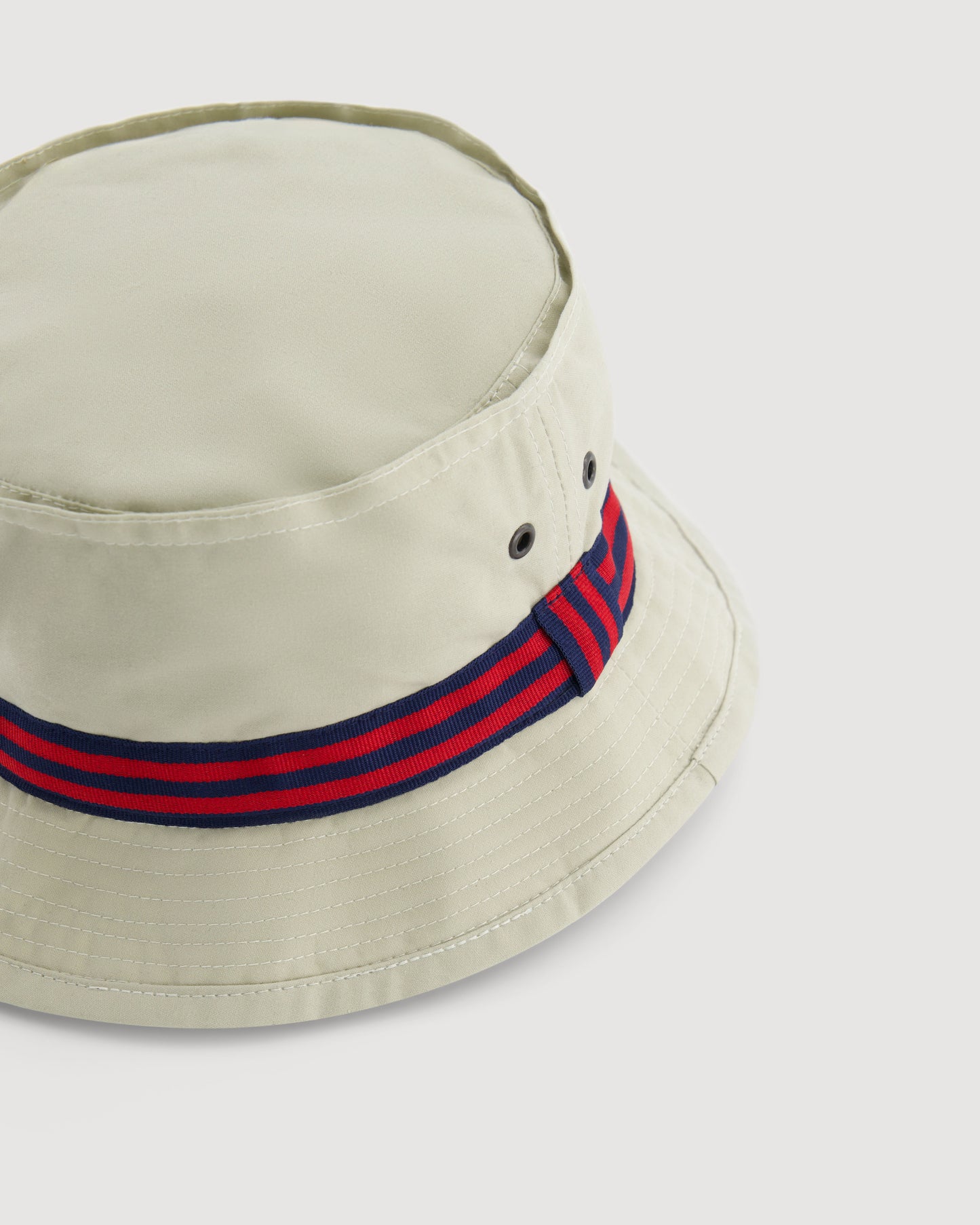 Chapeau Homme en Gabardine de Coton Ecru Pork Pie