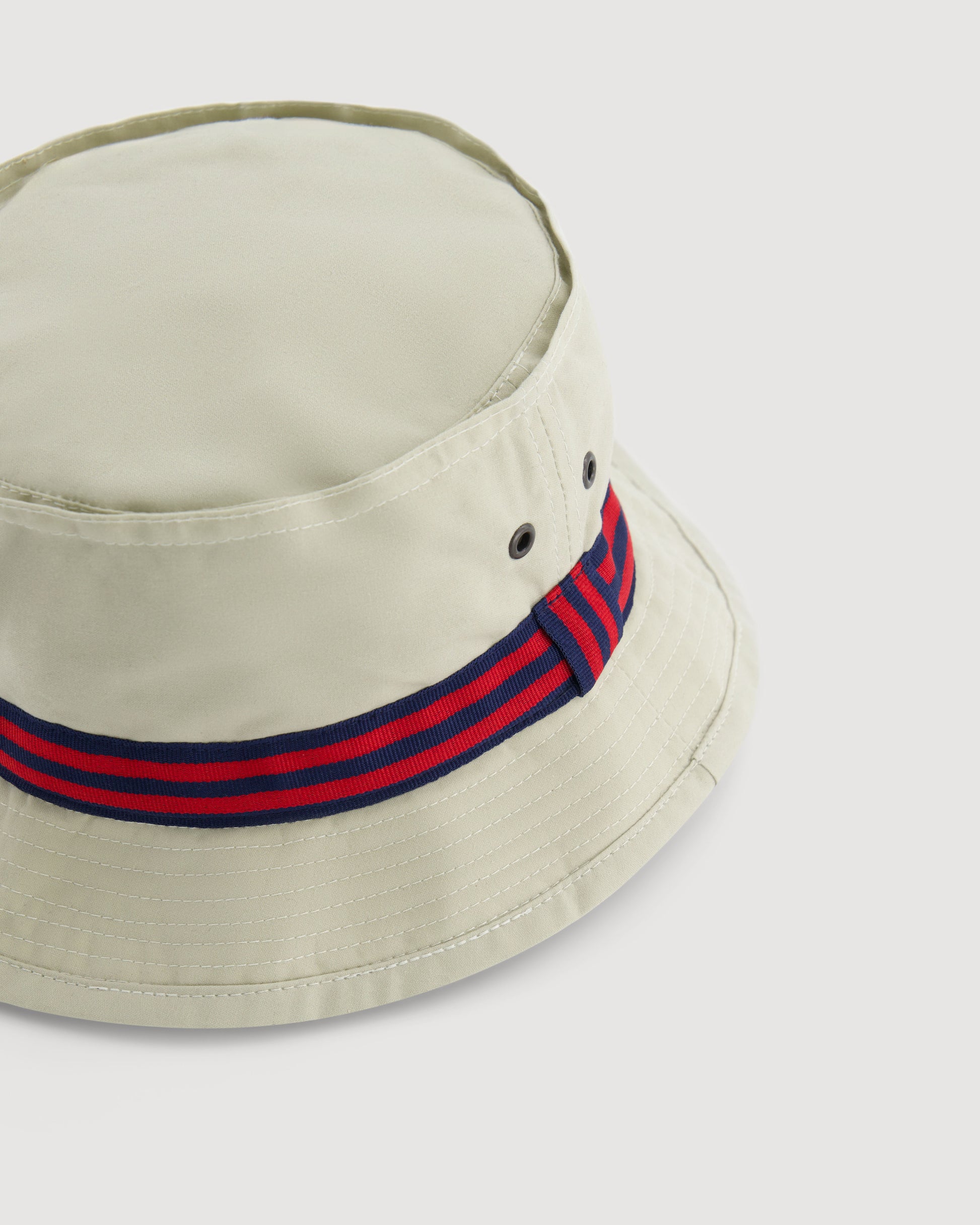 Chapeau Homme en Gabardine de Coton Ecru Pork Pie