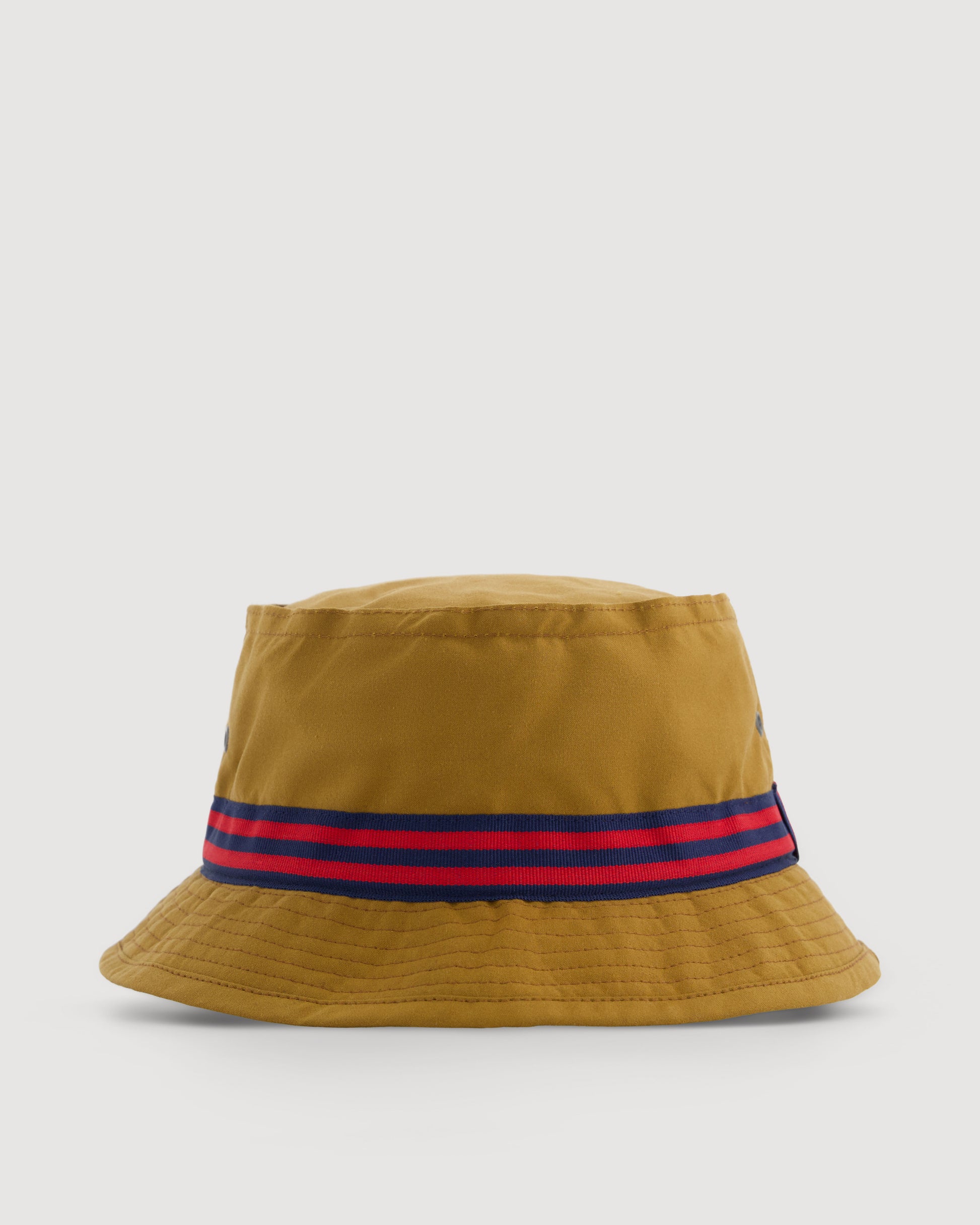 Chapeau Homme en Gabardine de Coton Camel Pork Pie