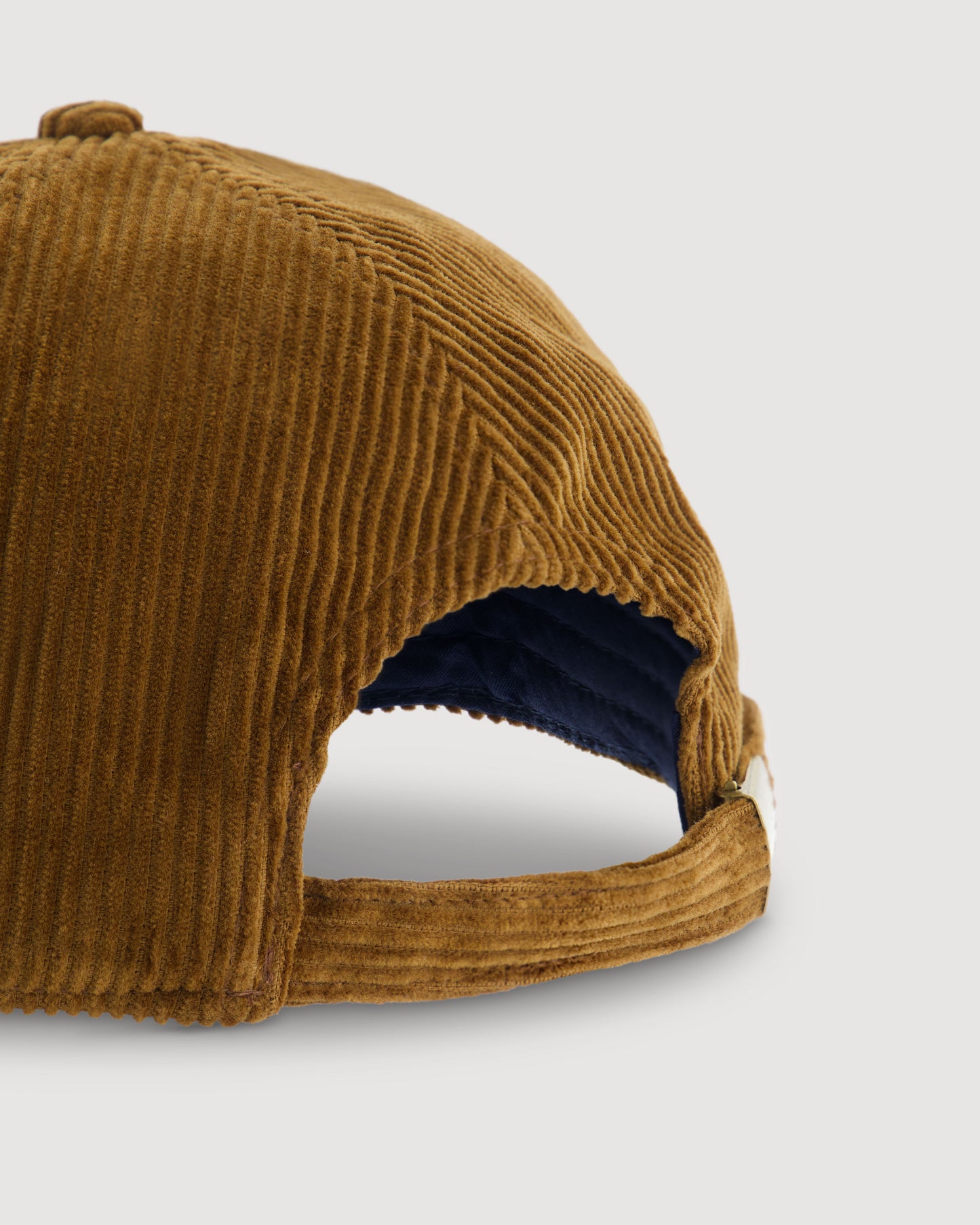 Casquette Femme en Velours Côtelé Caramel