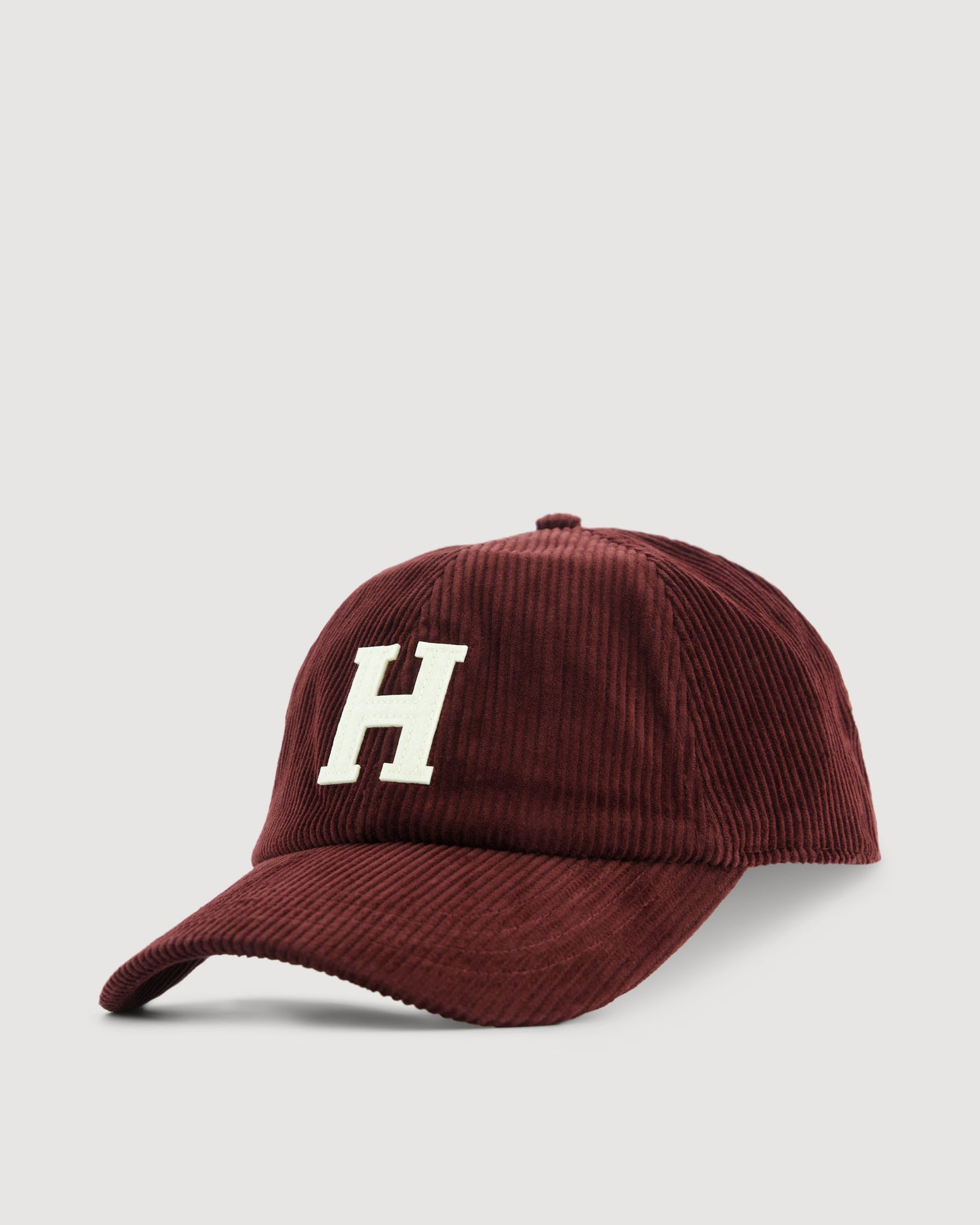 Casquette Femme en Velours Côtelé Bordeaux