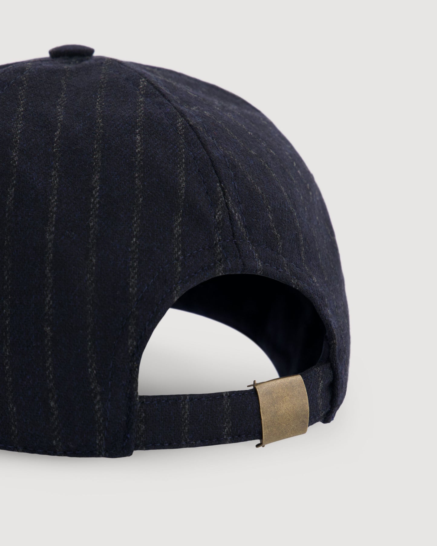 Casquette Femme en Flanelle à Rayures Bleu Nuit H