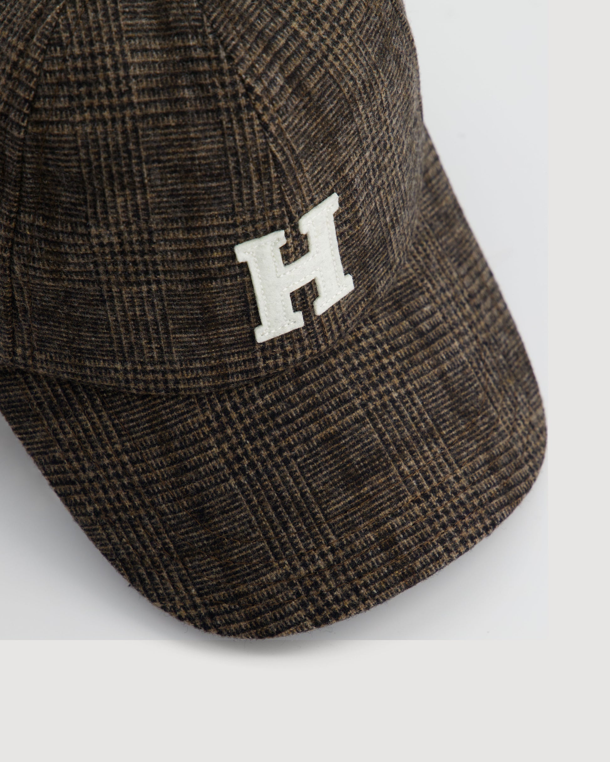 Casquette Femme en Flanelle imprimé Prince de Galles Marron H