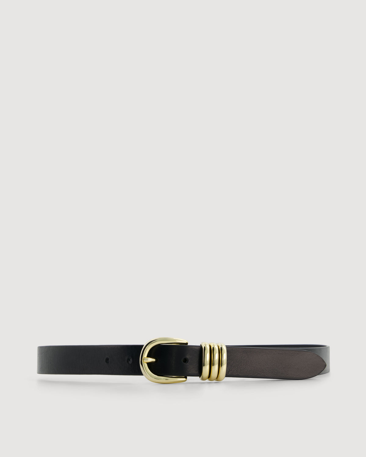 Ceinture Femme en Cuir Noir Akima