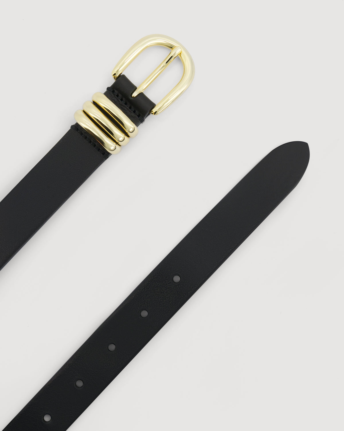 Ceinture Femme en Cuir Noir Akima