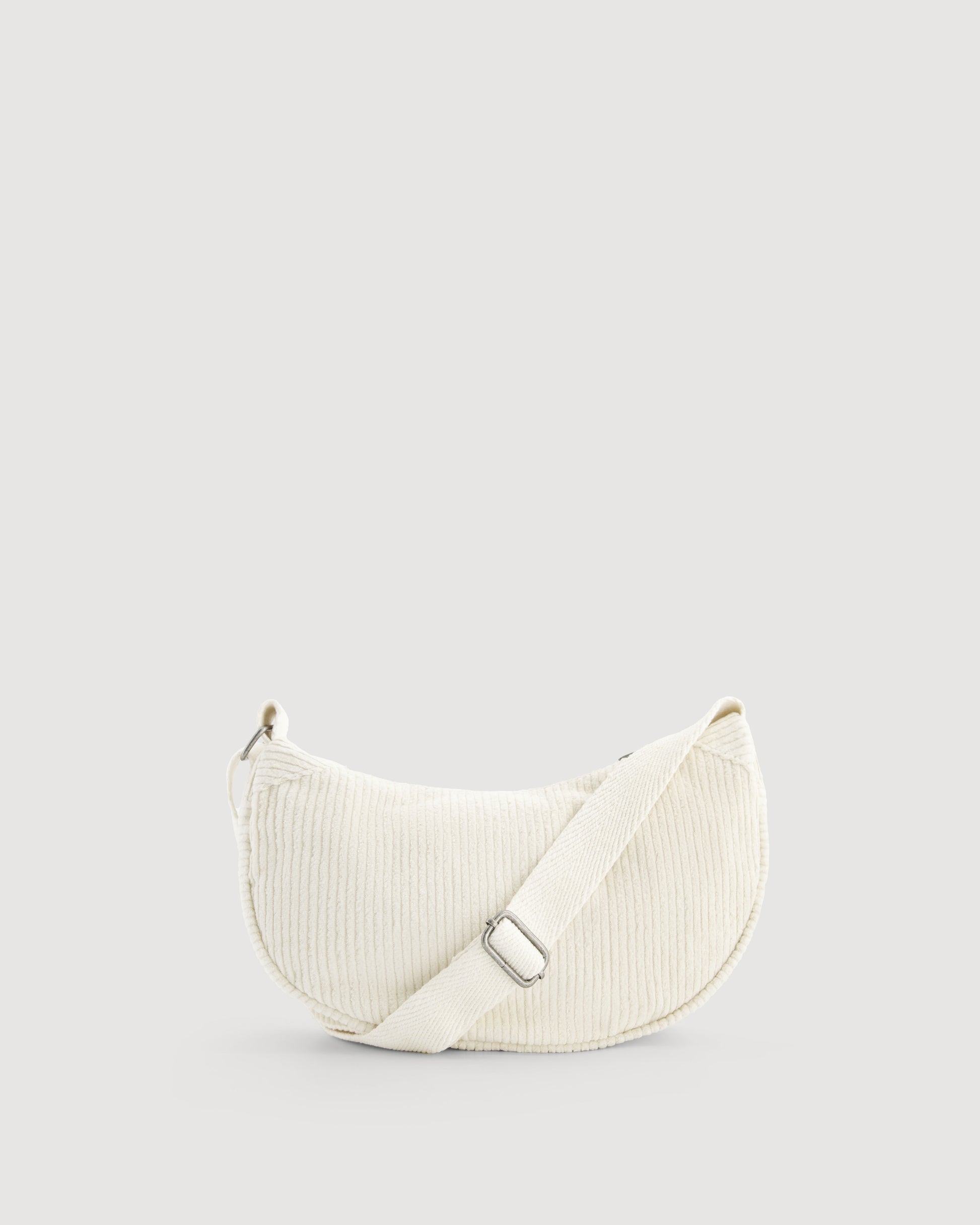 Sac Femme en Velours Côtelé Ecru Anouk