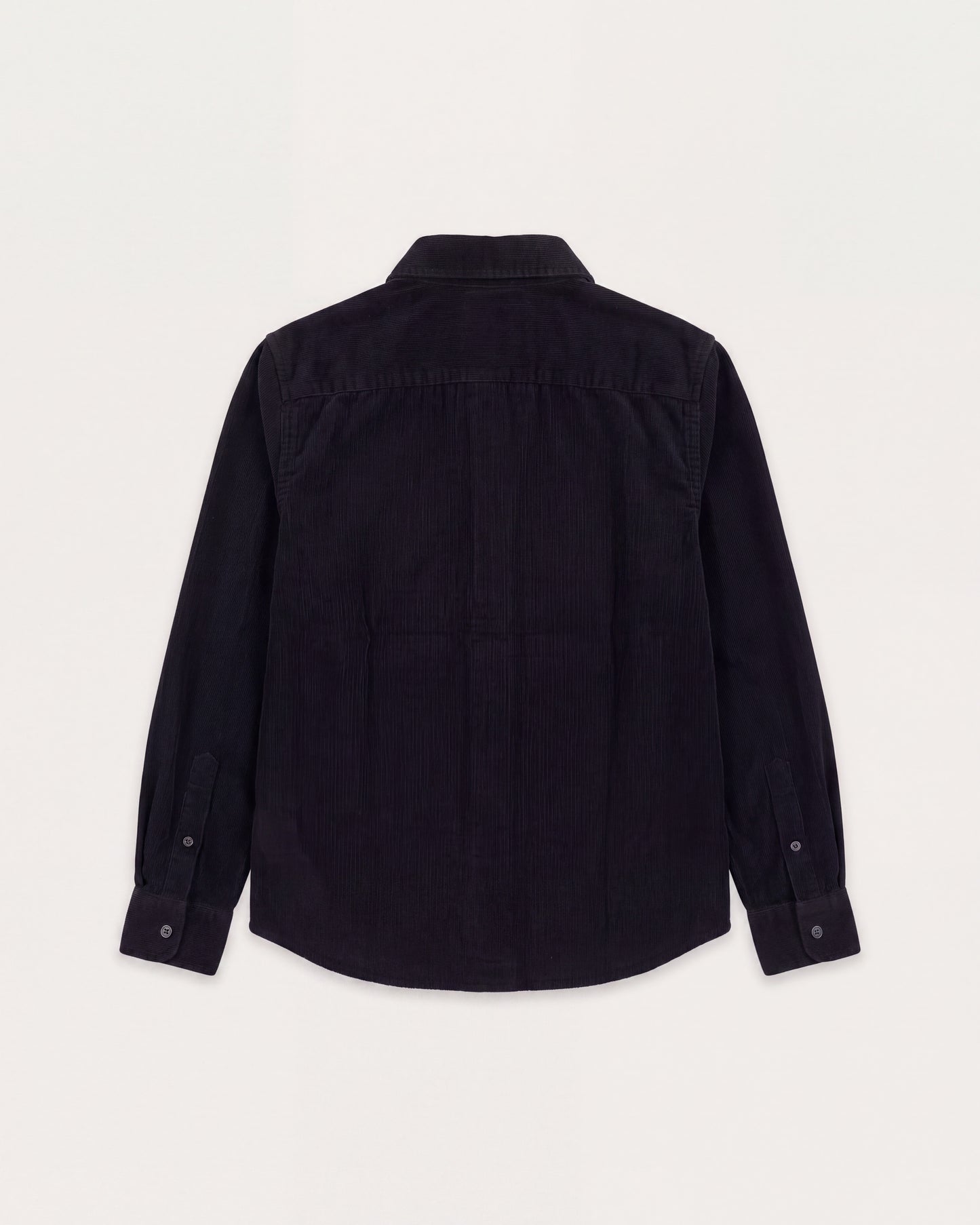 Chemise Garçon en Velours Côtelé Fin Bleu Marine Paul