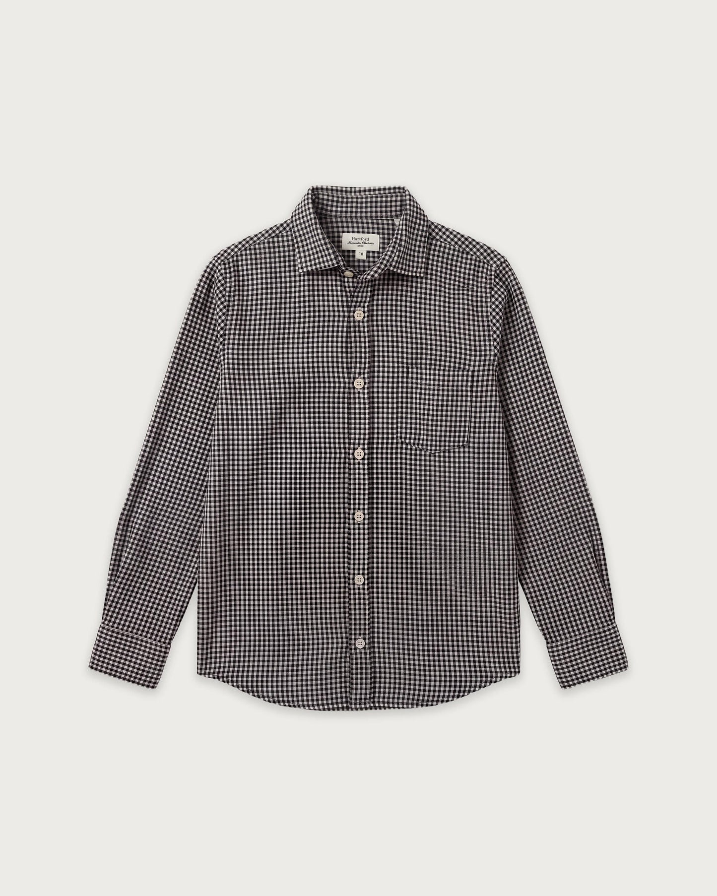 Chemise Garçon en Flanelle à Carreaux Bleu Marine Paul