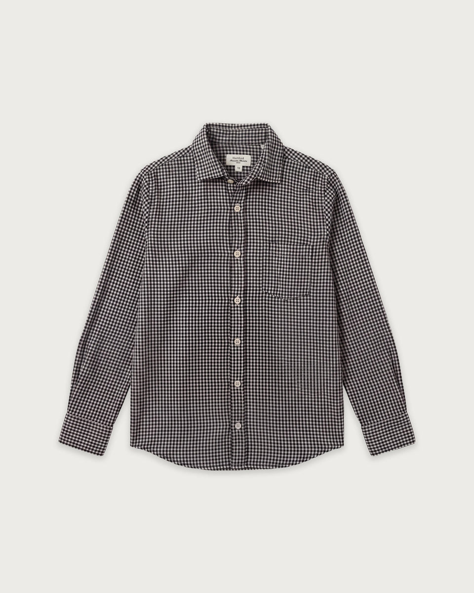 Chemise Garçon en Flanelle à Carreaux Bleu Marine Paul - Image principale