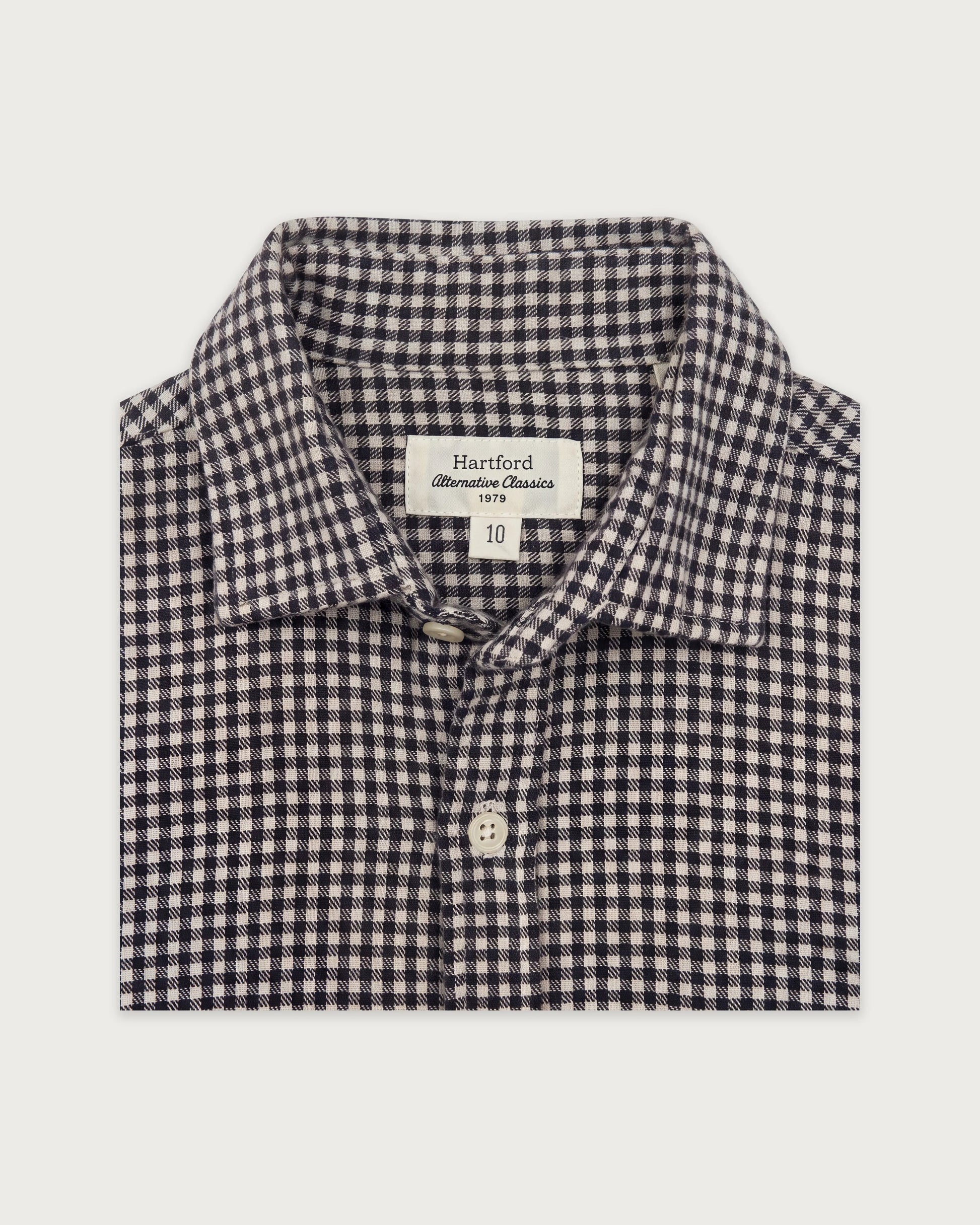 Chemise Garçon en Flanelle à Carreaux Bleu Marine Paul